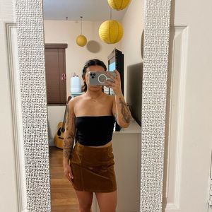 Brown Corduroy Skirt